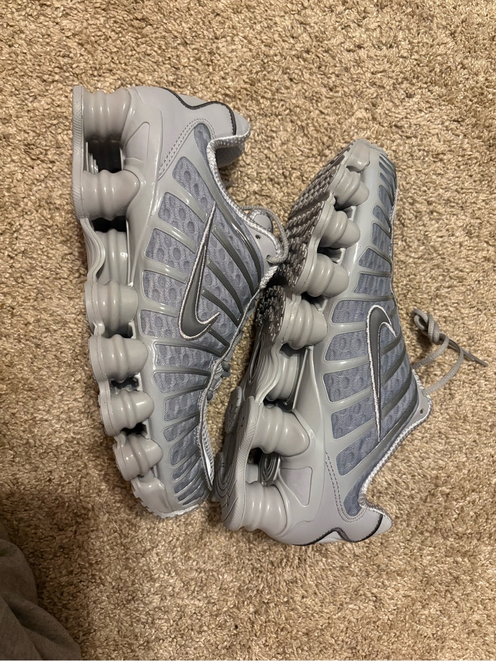 Nike Grey Shox Running Sneakers